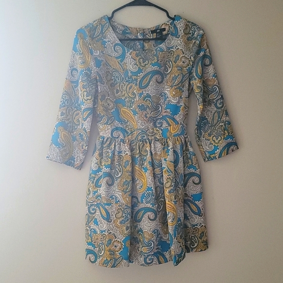 💝H&M 70'S BABYDOLL DRESS🌸 SIZE 6 VINTAGE LOOK! SO IN! - Picture 3 of 8